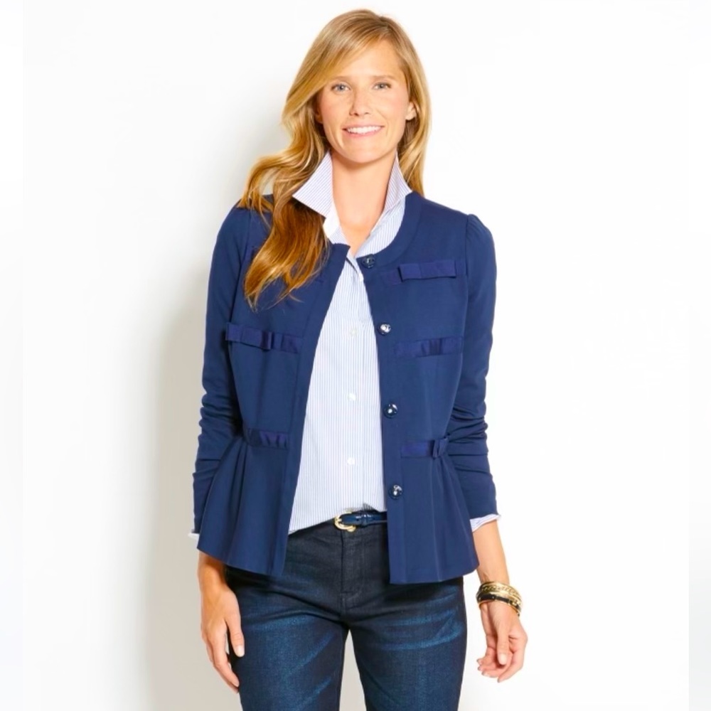 Vineyard Vines Grosgrain Bow Ponte Jacket